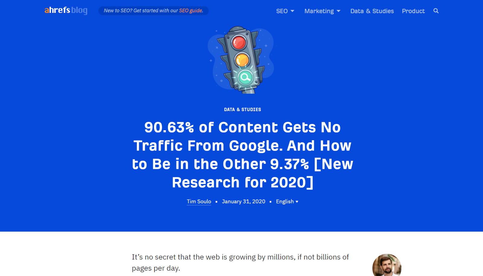 How frequently Ahrefs refreshes its published content