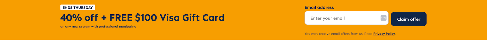 Pinned alert bar CTA at the top of a page