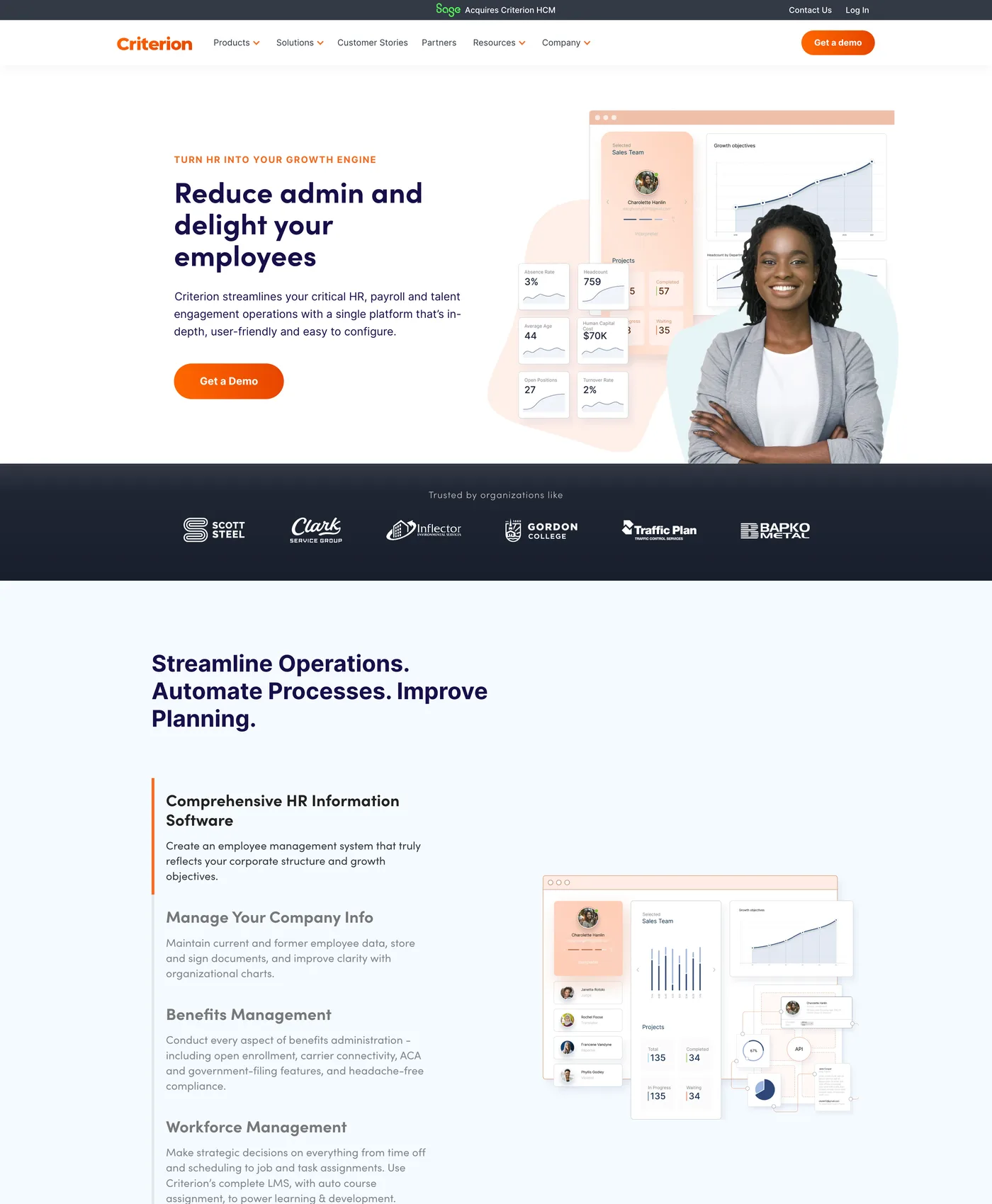 Criterion HR solutions product page